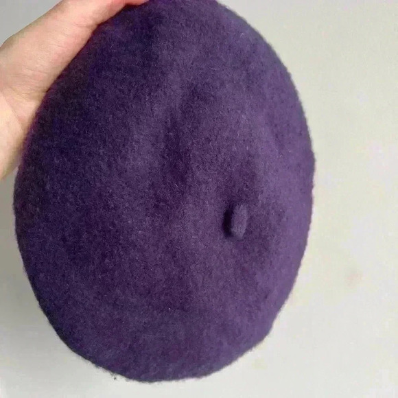 H&M  Women’s Purple Parisian Wool Baret Fall Winter Stylish Hat Preppy Soft - Picture 8 of 8